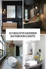 See more ideas about modern lighting, lighting, modern light fixtures. 43 Creative Modern Bathroom Lights Ideas You Ll Love Digsdigs