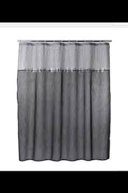 Black And Cream Shower Curtain Kohls Home Classics Moonlit Gray Shower Curtain Sequin Nwop Black Sparkle Gray Shower Curtains Curtains Shower Curtain