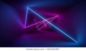 3d Rendering Neon Lights Laser Show Glowing Lines Abstract Fluorescent Background Optical Illusion Room Corridor Laser Show Concert Lights Neon Lighting