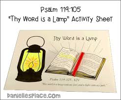 This inspirational mandala coloring book with psalms verses is. Your Word Is A Lamp Bible Lesson