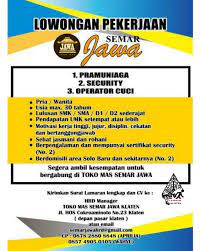 Adapaun info toko emas semar wonogiri bisa anda lihat di bagian bawah tulisan ini. Lowongan Kerja Toko Mas Semar Jawa