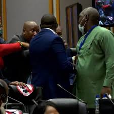 Eff leader julius malema launched a scathing. Watch I Ll Kill You Outside Julius Malema In Heated Exchange At Pan African Parliament Sitting