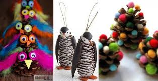 Ce bricolage peut être effectué avec des matériaux recyclés! 20 Nouveaux Bricolages A Faire Avec Les Enfants A Partir De Cocottes De Pin Des Idees Magnifiques Bricolages D Hiver Bricolage A Faire Bricolage De Noel Maternelle