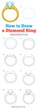 How To Draw A Diamond Ring - Really Easy Drawing Tutorial | Jewellery  Design Sketches, Drawing Tutorial Easy, Ring Sketch