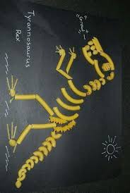 dino pasta skeleton art sokeresultater fra yahoo in 2021 craft dinosaur activities crafts 