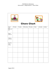 43 Free Chore Chart Templates For Kids Template Lab