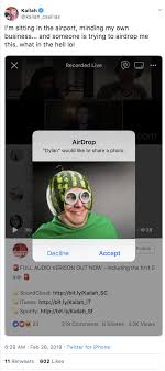 Just choose some offensive but funny jokes and share them on facebook or twitter. 15 Airdrops That Are Funny Weird Or 100 Ones To Decline