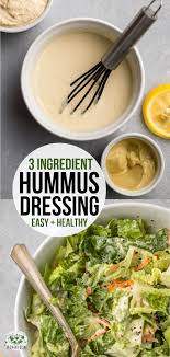 3 Ingredient Hummus Salad Dressing From My Bowl Recipe In 2020 Vegan Salad Dressing Recipes Vegan Salad Recipes Homemade Salads