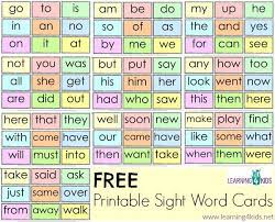 Free Printable Sight Word Cards Preschool Sight Words Sight Word Cards Sight Words Printables