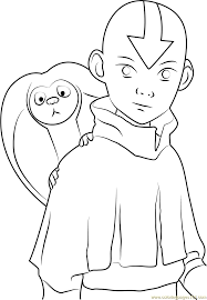Here are ten coloring pages with pictures of sea animals to color. Aang See Coloring Page For Kids Free Avatar The Last Airbender Printable Coloring Pages Online For Kids Coloringpages101 Com Coloring Pages For Kids