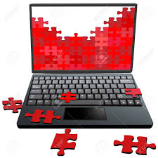 Technology is helpful until it fails. Jigsaw Puzzle Piezas En El Monitor De Un Equipo Portatil Como Un Simbolo De Los Problemas De Seguridad Reparacion Etc Ilustraciones Vectoriales Clip Art Vectorizado Libre De Derechos Image 6218413