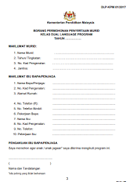 In high school, they will have. Dual Language Program Kementerian Pendidikan Sakk Opk