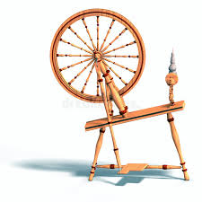 Scene from sleeping beauty where maleficent lures the princess to the tower and tricks her into pricking her finger in the spindle of a spinning wheel.i do. Spinning Wheel Stock Illustration Illustration Of Romance 9308202