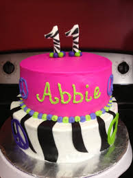 Birthday Themes For 11 Year Olds A 11 Year Old Birthday Cake Zebra And Peace Signs Birthday Cake Cake Birthday Cake Girls