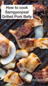 Korean Pork Belly Samgyeopsal Wine Marinade Video Korean Pork Pork Belly Pork Belly Recipes