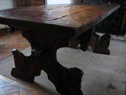 W 47 d 31 h 18 hacienda sofa table w/rope & star. Medieval Table Medieval Furniture Old Wood Table Medieval Decor