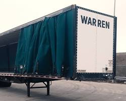 Gambar curtainside trailer