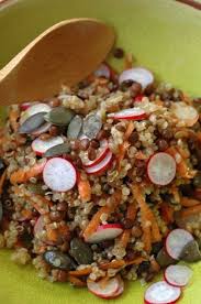 Salade Quinoa Lentilles Et Radis J Adore Cette Recette Salade Quinoa Lentilles Plat Vegetarien Recette