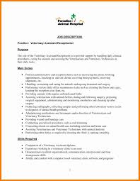 Dental Receptionist Job Description Resume Elegant 12 13 Receptionist Tasks For Resume Receptionist Jobs Veterinary Receptionist Job Resume Samples