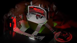 Batcave Isometric 3d Model In Maya On Behance In 2020 Batcave Isometric 3d Model