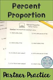 In This Free St Patrick S Day Themed Math Activity Students Practice Solving For A Missing Part Whole O Percent Proportions Middle School Math Teaching Math