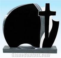 Black Granite Cross Carved Monument & Headstone, Black Granite Monument &  Tombstone from China - StoneContact.com