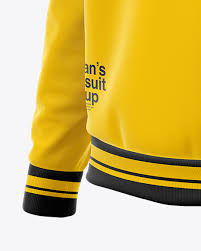 Download Woman S Tracksuit Mockup Half Side View In Apparel Mockups On Yellow Images Object Mockups