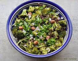Salade De Lentilles Au Brocoli Un Jardin Dans Ma Cuisine Salade De Lentilles Salade Brocoli Salade
