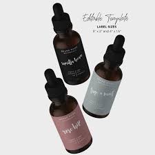 Editable Dropper Label Essential Oil Label Body Product Label Diy Template 2oz And 4oz Bottle 2 Sizes In 2020 Essential Oil Labels Beauty Products Labels Product Label