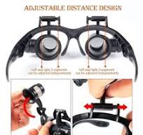 Amazon.com: QHYXT Cristal con diadema manos libres con lupa ...