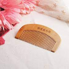 natural wide tooth peach wood no static massage hair mahogany comb new peach wood hair care and styling hair quality