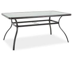 Wilson Fisher Black Rectangular Glass Top Patio Dining Table 38 X 60 Big Lots Patio Dining Set Patio Dining Patio Dining Table