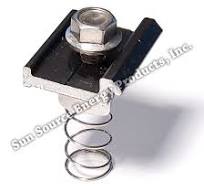 Spring Strut Nut with SunEarth Panel Clip, Black (Sun Source ...