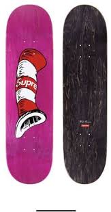 Printed world famous and box logo on top. Decks 16263 Supreme Cat In The Hat Skate Deck Pink Fw18 Order Confirmed Buy It Now Only 110 On Ebay Decks Supreme Skate Order Confirmed