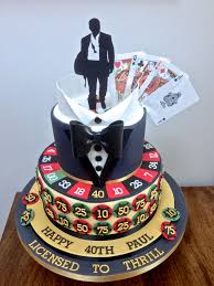 Casino Royale Cakes Casino Royale James Bond Cake Cakes That Are Really Unique Themenbezogene Torten Kuchen Mit Fondant Tortendeko