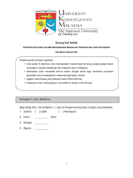 Ini bertujuan untuk mengkaji tentang sejauhmanakah penerimaan masyarakat. Borang Kaji Selidik Lifescn