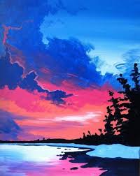 You just painted a mountain sunset! 45 Easy Acrylic Paintings Ideas For Beginners Artisticaly Inspect The Artist Inside You