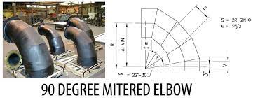 For instance, a stainless steel mitered bend will be a 90° bend by cutting two pipes at 45° and welding them together. Miter Elbow 90 Degree Mitered Elbow Miter Bend Manufacturer India