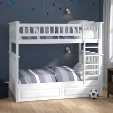 Product title farah twin/full bunk bed, oak and white average rating: Viv Rae Henry Solid Wood Standard Bunk Bed By Viv Rae Reviews Wayfair