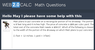 Feet to inches (ft to in) conversion calculator for length conversions with additional tables and formulas. View Question Hello May I Please Have Some Help With This