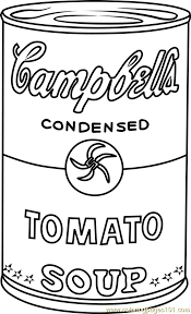 Andy warhol drawings andy warhol art andy warhol soup cans poetry sketch the originals music books photography. Campbell S Soup By Andy Warhol Coloring Page Andy Warhol Soup Cans Andy Warhol Art Andy Warhol Pop Art