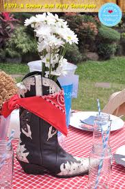 Images of western table decorations | western themed table decor for luncheon. Easy Diy Cowboy Boot Party Centerpiece In Just 5 Steps