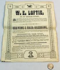 New york new york's objective is a simple one; Lot Antique 1845 W E Loftie Auburn New York Salon Shop Grand Opening Announcement Advertisement