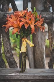 Wedding bouquets with tiger lilies. Tiger Lily Bridal Bouquet
