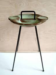 Vintage Smokestand Frankoma Ashtray Stand Plant Stand Vintage Ashtray Ashtray Ceramic Tray