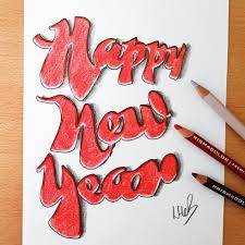 New Year Drawing Drawings Create Drawing Happy New Year Everyone
