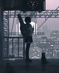 Waiting For The Train Guweiz Imaginarysliceoflife Anime Scenery Wallpaper Anime Art Girl Anime Scenery