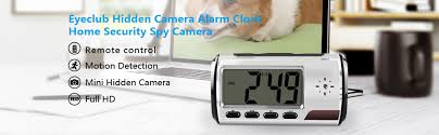 Dvr cameras record video to a memory card for playback on a computer. Amazon Com Eyeclub Hidden Camera Alarm Clock Spy Camera Loop Video Recorder Security Camera Nanny Cam Home Improvement