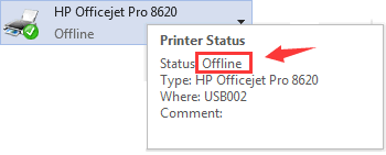 All you have to do is, uncheck the option use printer offline. Hp Printer Offline Status On Windows 10 7 Solved Driver Easy