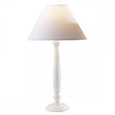 A large shade will overwhelm a petite lamp. Table Lamp 15 Inch White With Shade Lighting Company Uk